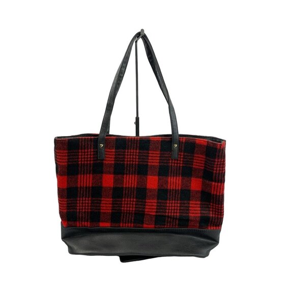 dressbarn Handbags - Dressbarn Women's Red & Black Plaid Large Bag